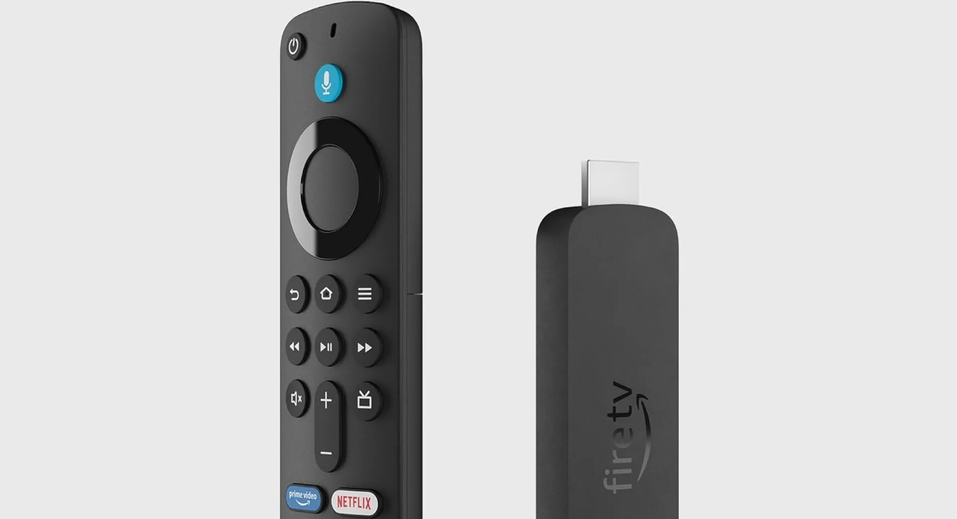 Amazon Fire TV Stick streaming media player with Alexa Voice Remote—compact HDMI dongle for 4K HDR streaming, Prime Video & Netflix shortcut buttons