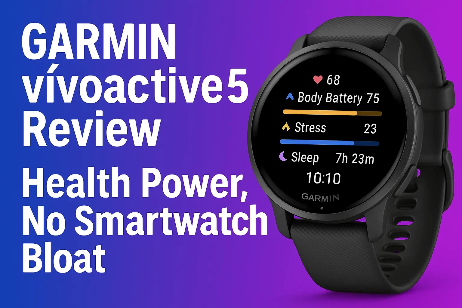Garmin vívoactive 5 Review: Health Power, No Smartwatch Bloat