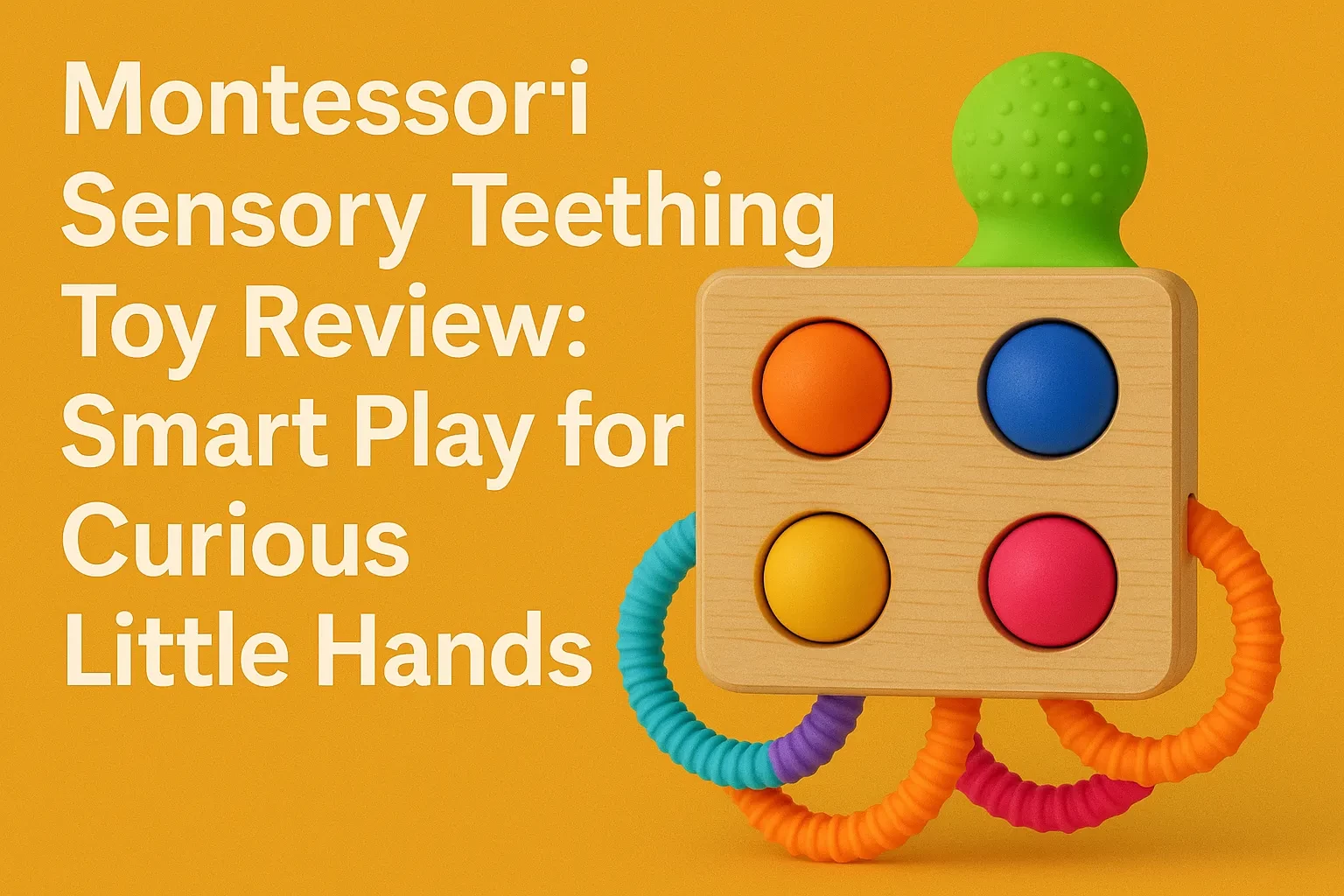 Montessori Sensory Teething Toy Review: Smart Play for Curious Little Hands