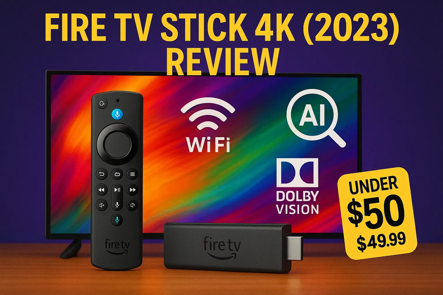 Fire TV Stick 4K (2023) Review – Wi-Fi 6 Speed, AI-Powered Search & Dolby Vision for Under $50