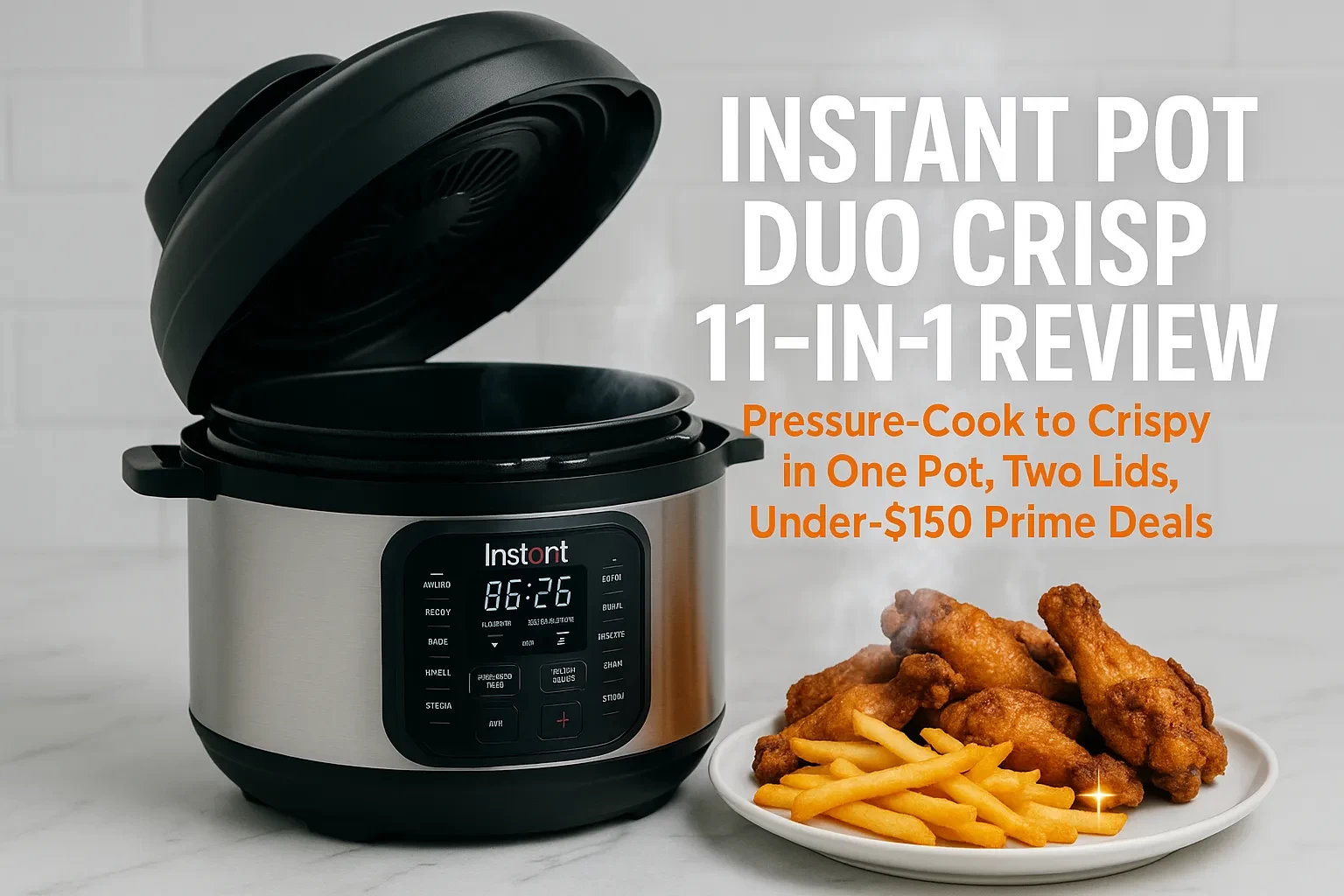 Instant Pot Duo Crisp 11-in-1 (8-Qt) Review — Pressure-Cook to Crispy in One Pot, Two Lids, Under-$150 Prime Deals