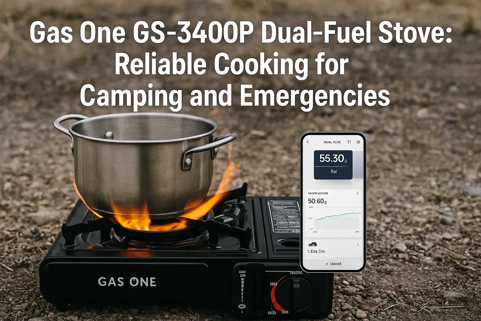 Gas One GS-3400P Dual‑Fuel Stove: Reliable Cooking for Camping and Emergencies