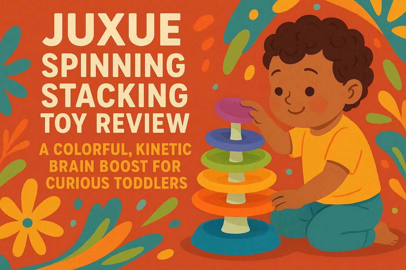 JUXUE Spinning Stacking Toy Review: A Colorful, Kinetic Brain Boost for Curious Toddlers