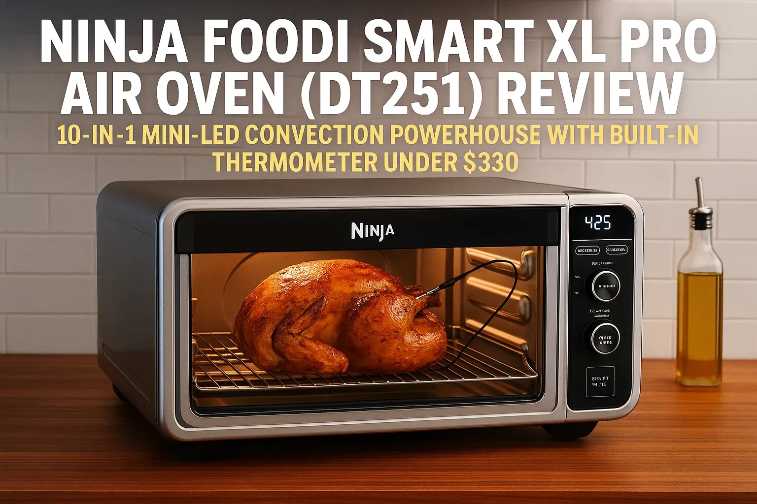 Ninja Foodi Smart XL Pro Air Oven (DT251) Review — 10-in-1 Mini-LED Convection Powerhouse With Built-In Thermometer Under $330