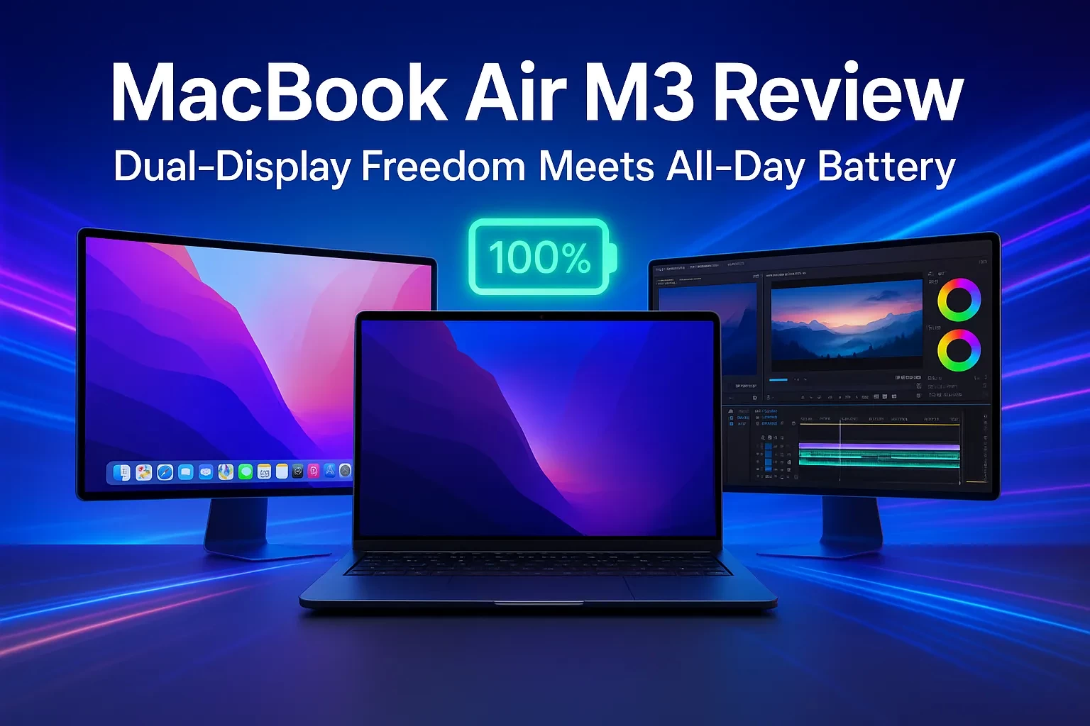 MacBook Air M3 Review: Dual-Display Freedom Meets All-Day Battery